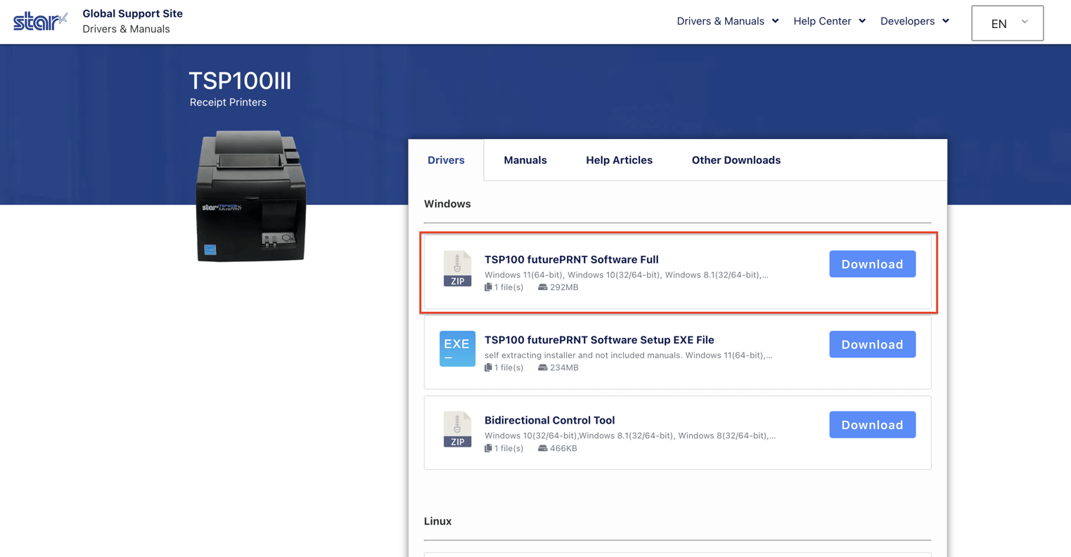 Retail How to Connect My STAR Receipt Printer to use on the WEB
